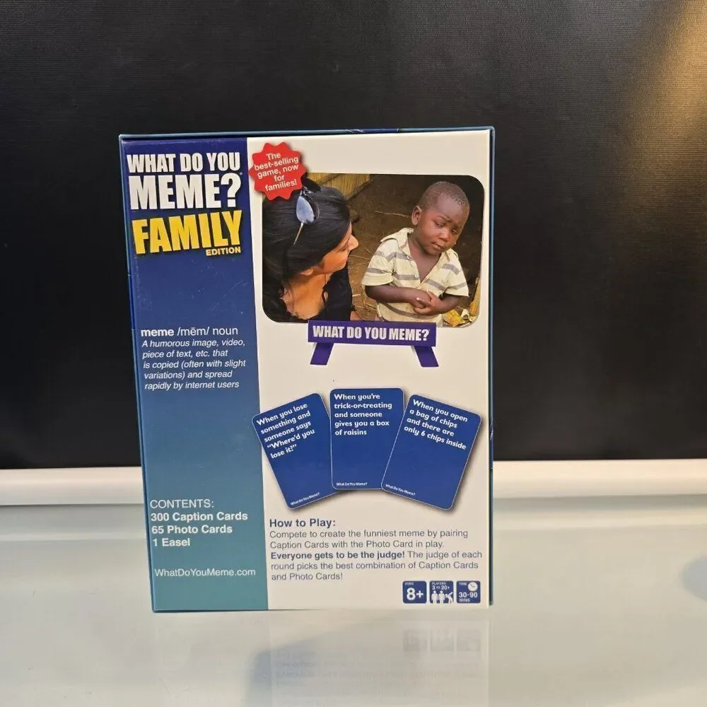 What Do You Meme? Family Edition 2021 Board Game by Elliot Tebele Barely Used